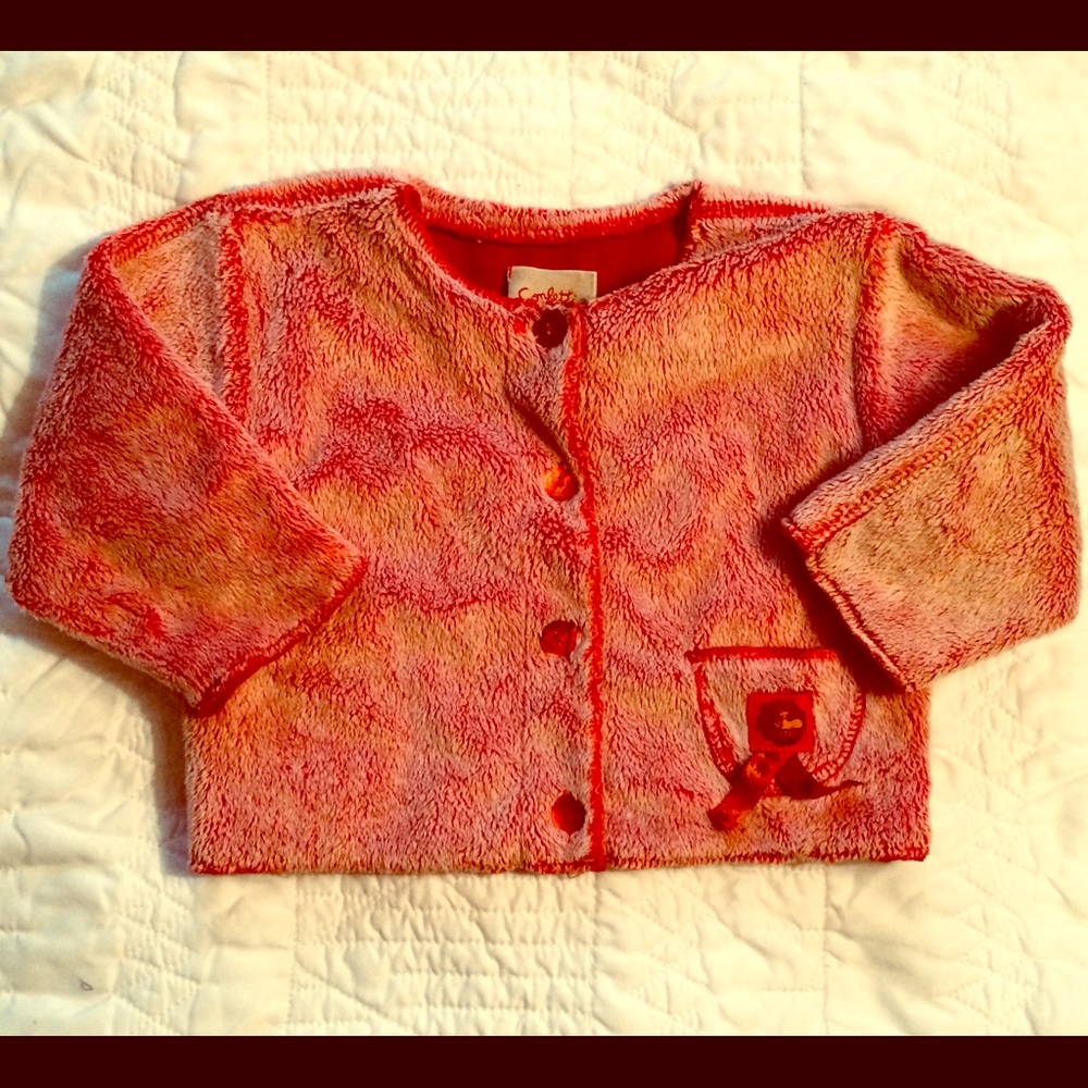 Plush Red Teddy Bear Jacket So Soft!